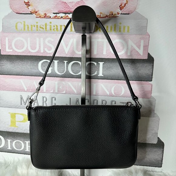 NWT Michael Kors Jet Set Pebbled Leather Convertible Wristlet - Picture 4 of 6